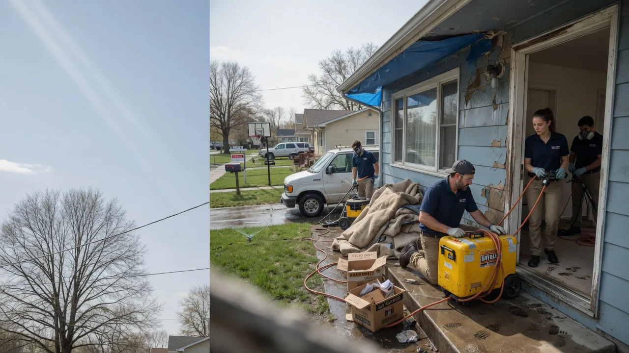 Basement Flood Cleanup in Strasburg, IL near me